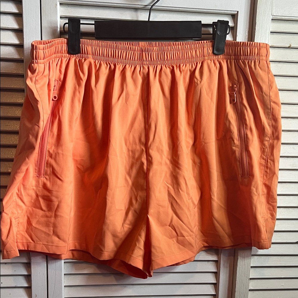 Girlfriend Collective Peach Recycled Shorts 3in Inseam XXL